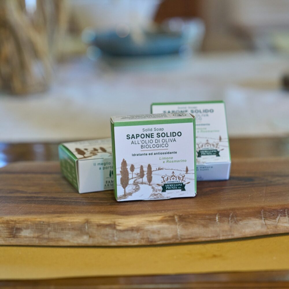 Sapone Naturale Olio d’Oliva – Limone & Rosmarino