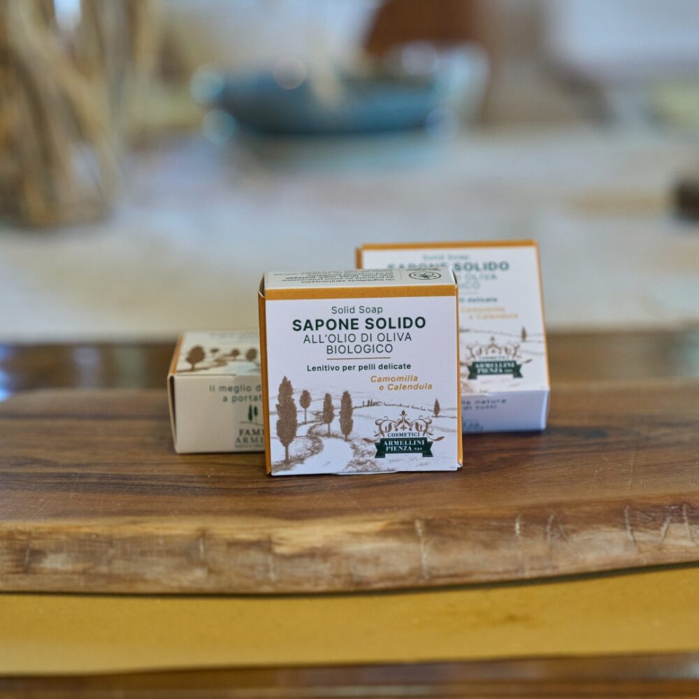 Sapone Naturale Olio d’Oliva – Camomilla & Calendula